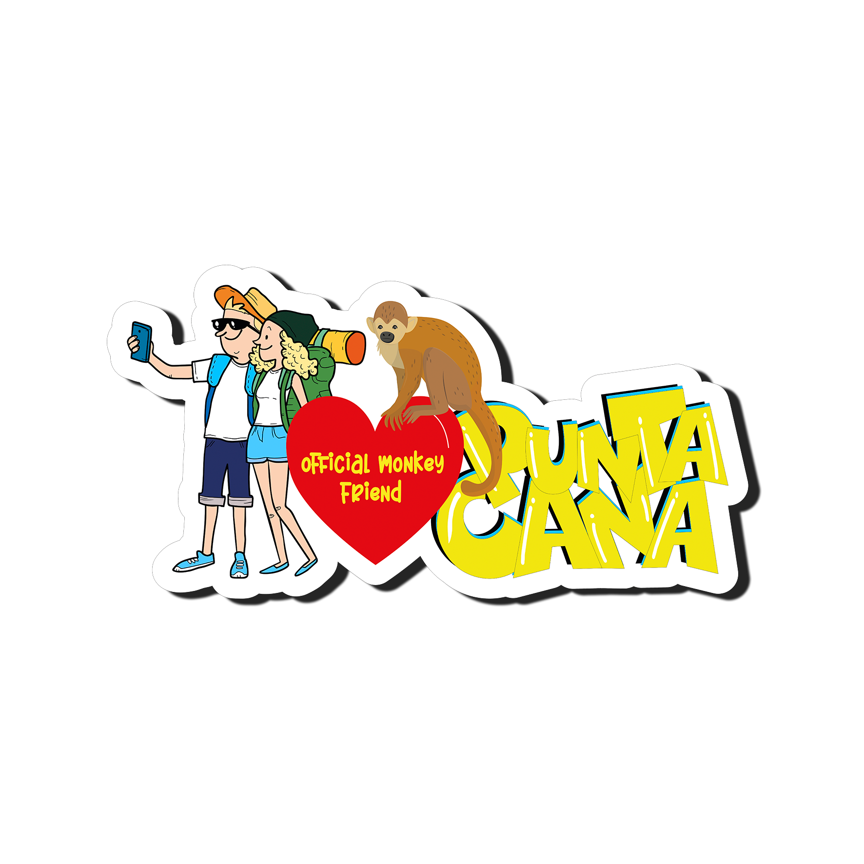 PAREJA VACACIONES, MONO
